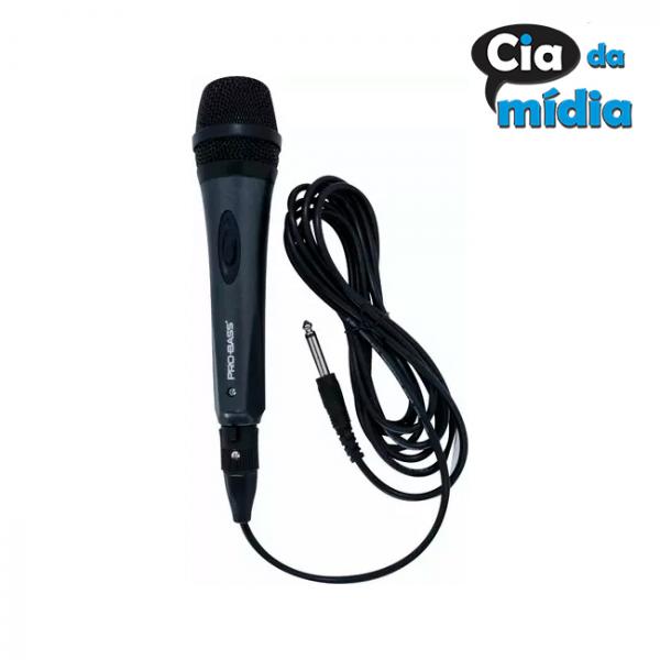 Cia da Mídia - Microfone com Fio 
