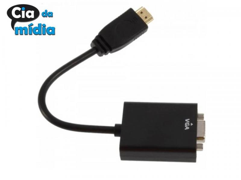 Cia da Mídia - Cabo Conversor VGA para HDMI 