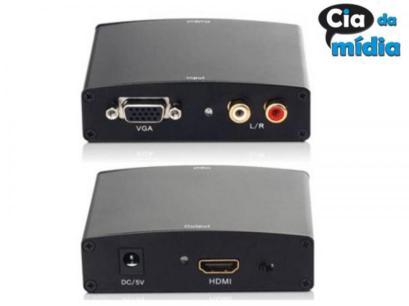 Cia da Mídia - Conversor HDMI para VGA 